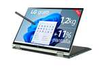 Portátil LG Gram 14" convertible 2 en 1 con 1.2kg, Intel EVO i7 12ª gen, 16GB RAM, 1TB SSD NVMe, Windows 11 Home, Teclado Español