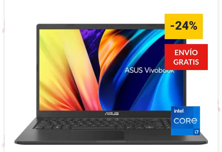 Portátil ASUS F1400EA-EB1518W (14'' Full HD LED - Intel Core i7-1165G7 - RAM: 8 GB - 512 GB SSD - Intel UHD Graphics)