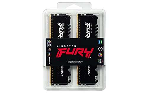 Kingston FURY Beast RGB 16GB (2x8GB) 3200MHz DDR4 CL16