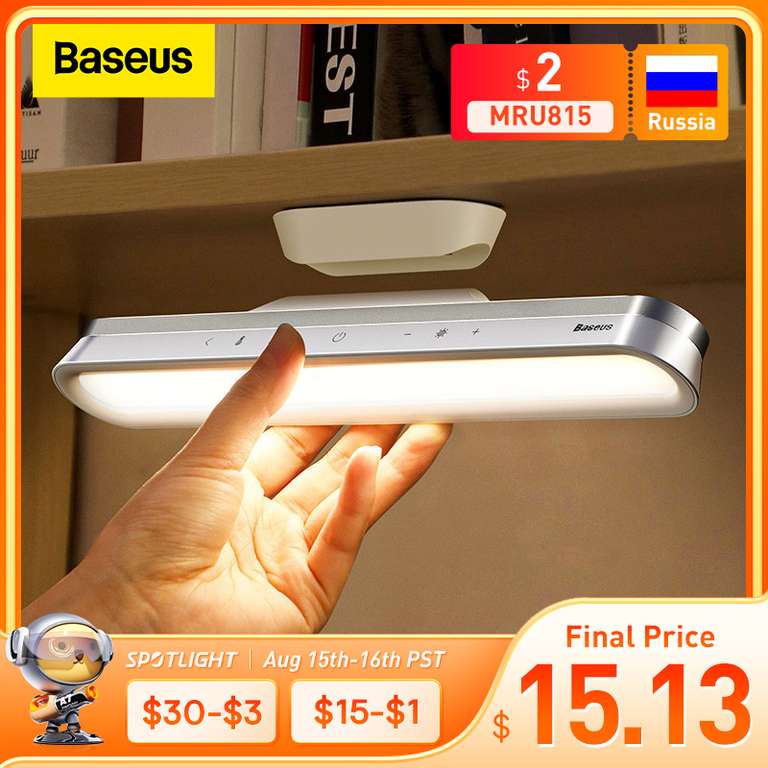 Baseus lámpara colgante magnética para escritorio, luz LED de mesa, recargable (Desde España)