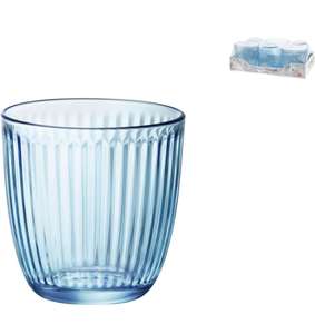 Bormioli - Pack 6 vasos Line Acqua azul