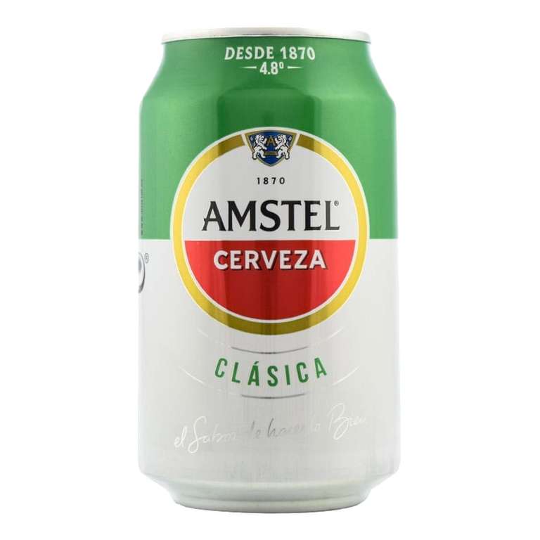 Cerveza Amstel Clásica lata de 330ml.