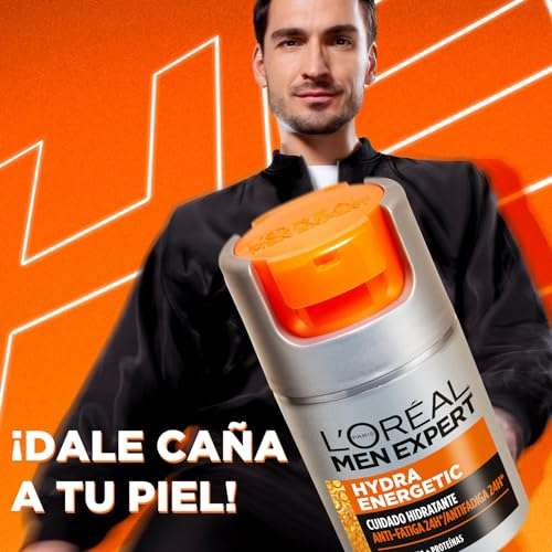 3x L'Oréal Men Expert Crema hidratante antifatiga para hombre, Crema Hydra Energetic con Vitamina C*. 50ml. 4€/ud