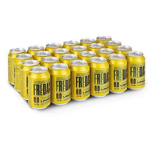 Free Damm Cerveza Limón - Paquete de 24 x 330 ml - Total: 7920 ml [Unidad 0'32€]