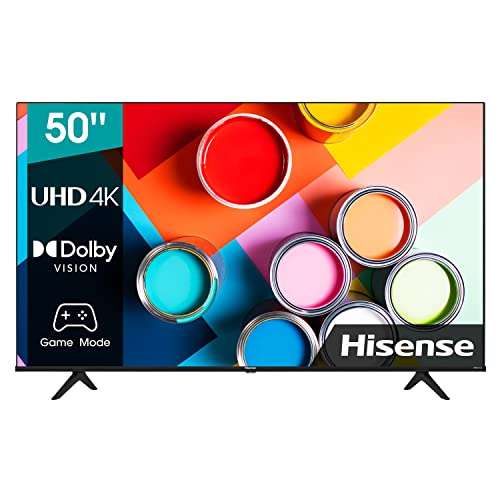 Hisense 50A6BG (50 Pulgadas) 2022 Series - Smart TV 4K UHD con Dolby Vision HDR, DTS Virtual X, Freeview Play, Alexa Built-in, Bluetooth