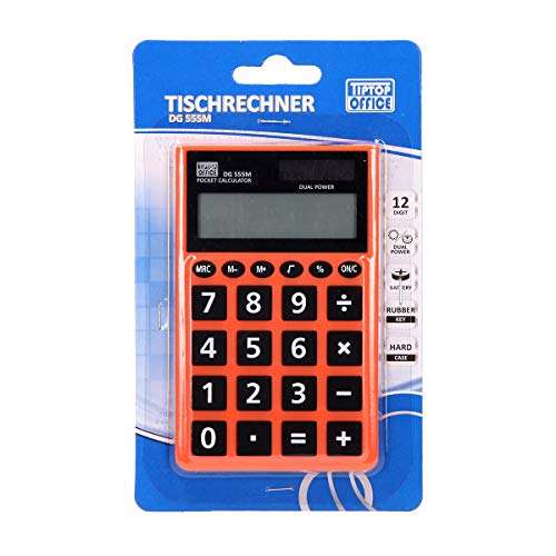 TTO DG-555M - Calculadora (12 dígitos), color neón