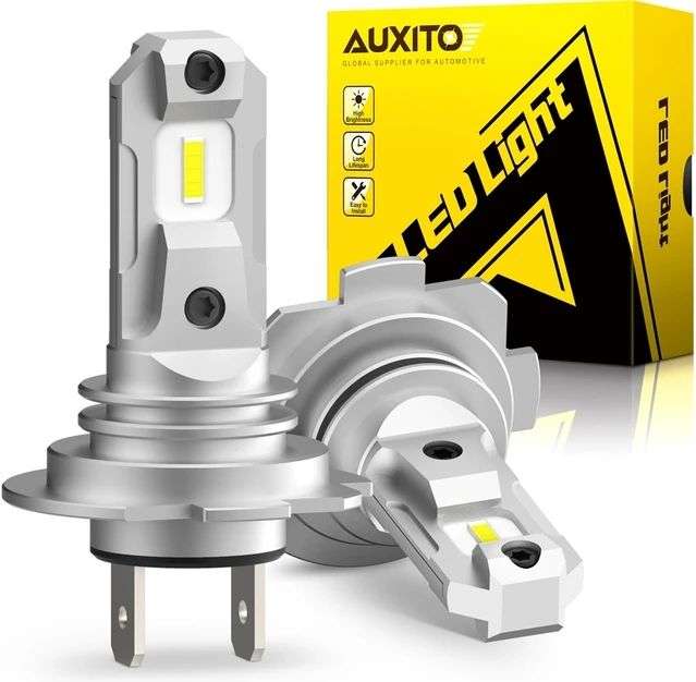 AUXITO-luces LED Turbo H7 de 2 piezas