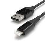 Amazon Basics - Cable Lightning a USB-A, colección de avanzada, cargador para iPhone certificado por MFi, color negro, 1,8 m