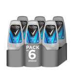Pack de 6 Rexona Desodorante Roll On Antitranspirante para hombre Cobalt Dry 50ml