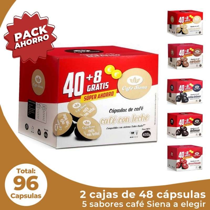 96 Cápsulas de cafe para Dolce Gusto » Chollometro