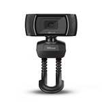 Trust Trino HD Webcam con Microfono, 1280 x 720, Enfoque Fijo, Soporte Universal, USB 2.0, Camara Web soporte Windows