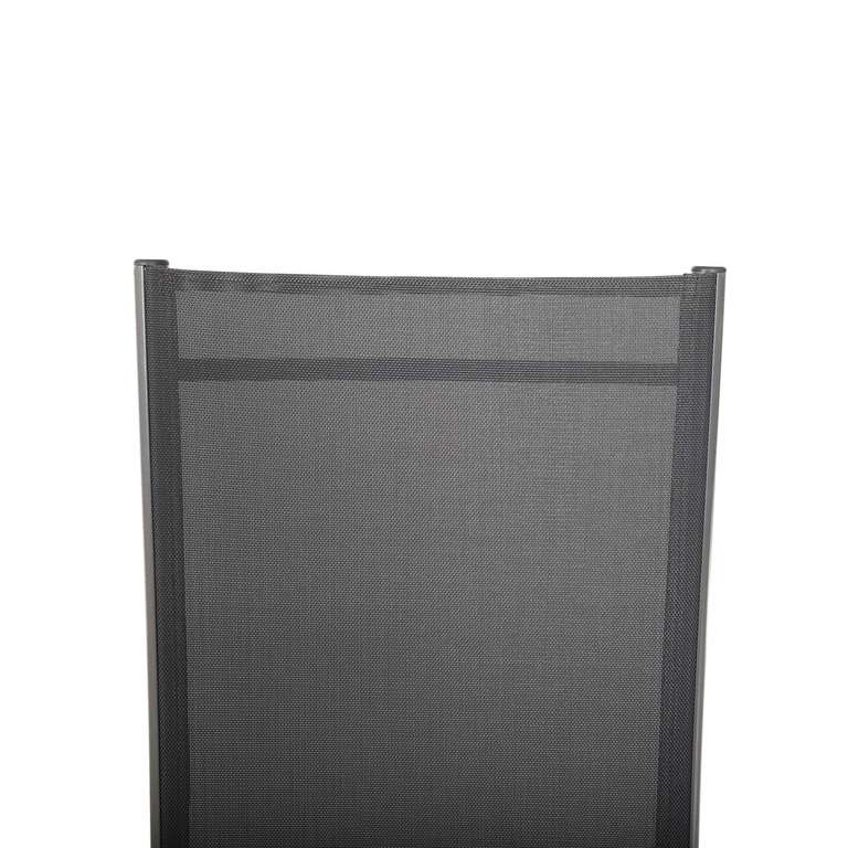 Chicreat - Silla de relax de aluminio Korfu con reposabrazos, 61 x 21 x 95 cm, Gris