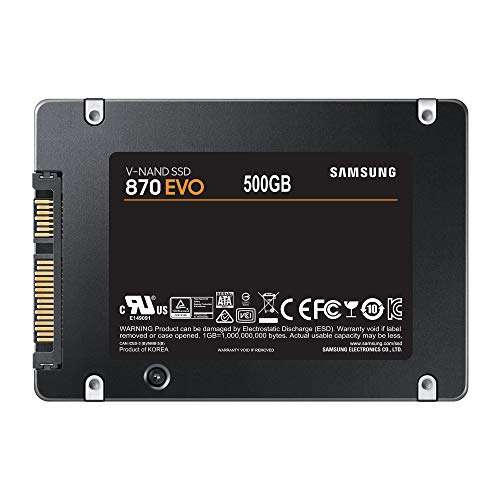 Samsung SSD 870 EVO, 500 GB, Form Factor 2.5