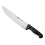Arcos Serie 2900 - Cuchillo Carnicero - Hoja de Acero Inoxidable NITRUM de 300 mm - Mango inyectado en Polipropileno, Color Negro