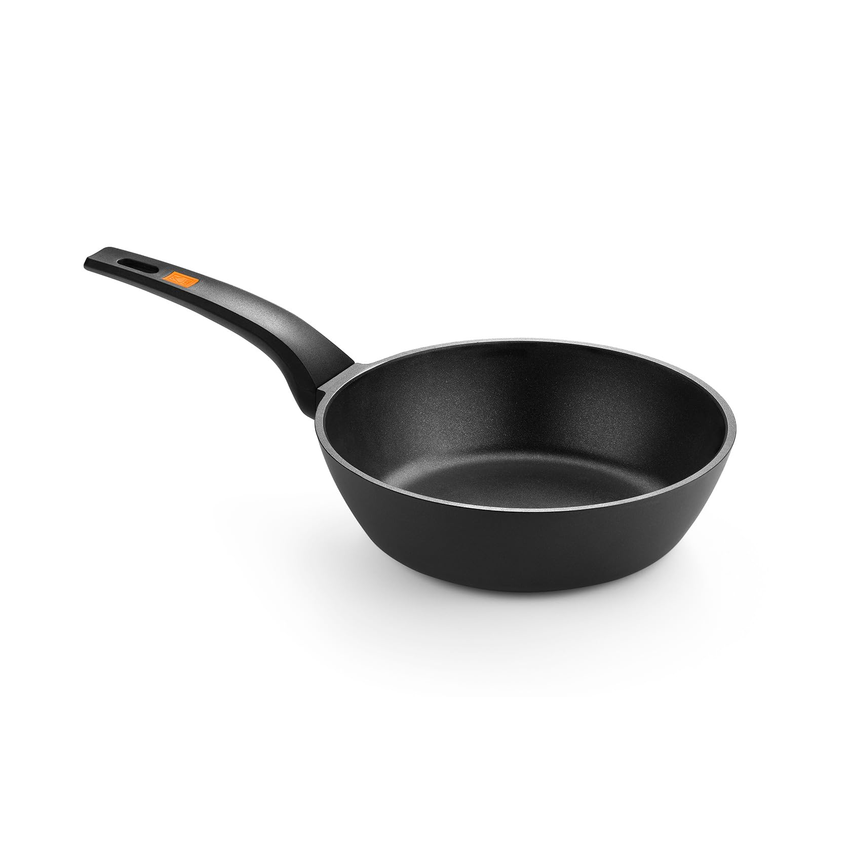 BRA Efficient | Sartén Honda 24 cm, Aluminio Fundido con Antiadherente (Libre de PFOA, Apta para Inducción)