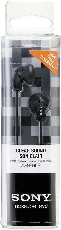 Sony MDRE9LPB - Auriculares de Botón, Color Negro, In Ear, Alámbrico