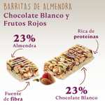 4 cajas de barritas sin gluten de chocolate blanco, frutos rojos y 50% de frutos secos EL ALMENDRO (a 1,78€/caja)