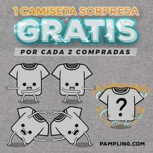 Camiseta sorpresa GRATIS en Pampling al comprar 2 camisetas