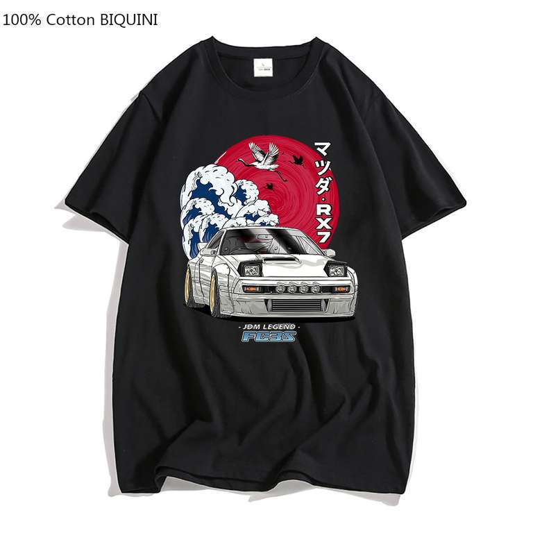 Camiseta estilo japonés algodón 100%