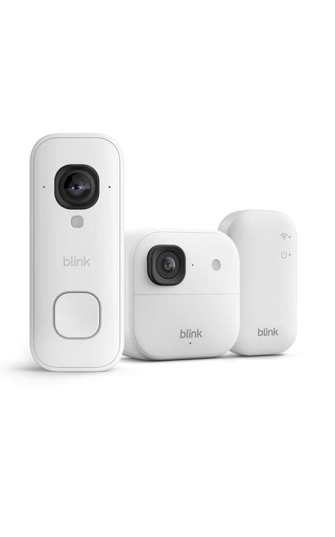 Pack Seguridad Blink 2K+ (Cámara Exterior + Videotimbre Cableado + Sync Module)