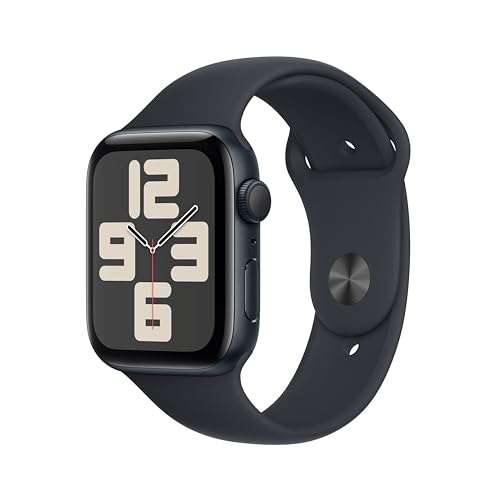 Apple Watch SE, GPS , 40 mm, Caja de aluminio en gris espacial, Correa deportiva (2º Generación)