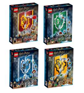 Estandartes Harry Potter de las 4 casas de LEGO (Gryffindor, Slytherin, Ravenclaw, Hufflepuff)