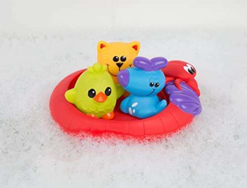 Playgro Juguete de baño 3 amigos flotantes, impermeable/sin suciedad