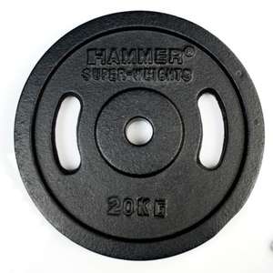 Discos de hierro 2x20 kg Agarre Hammer