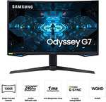 Monitor 32" Samsung Odyssey G7 LC32G73TQSRXEN - WQHD (2560x1440, 1 ms, 240 Hz, G-Sync, FreeSync Premium Pro, QLED, HDR600)