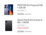 POCO M6 Pro (8/256) + Xiaomi Pad 6 (6/128) desde app