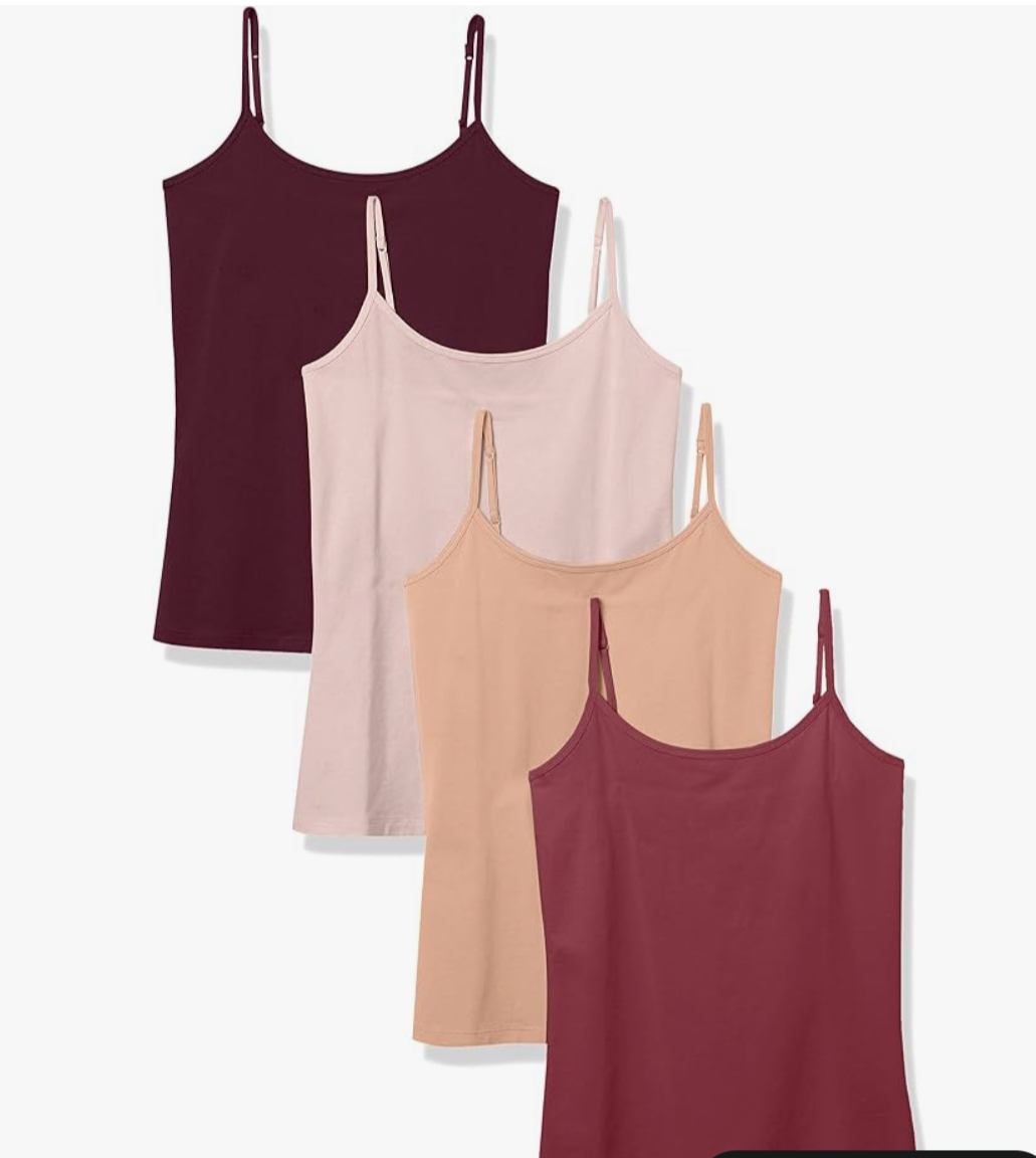 Amazon Essentials Mujer x 4 Camisola Entallada varios colores a elegir