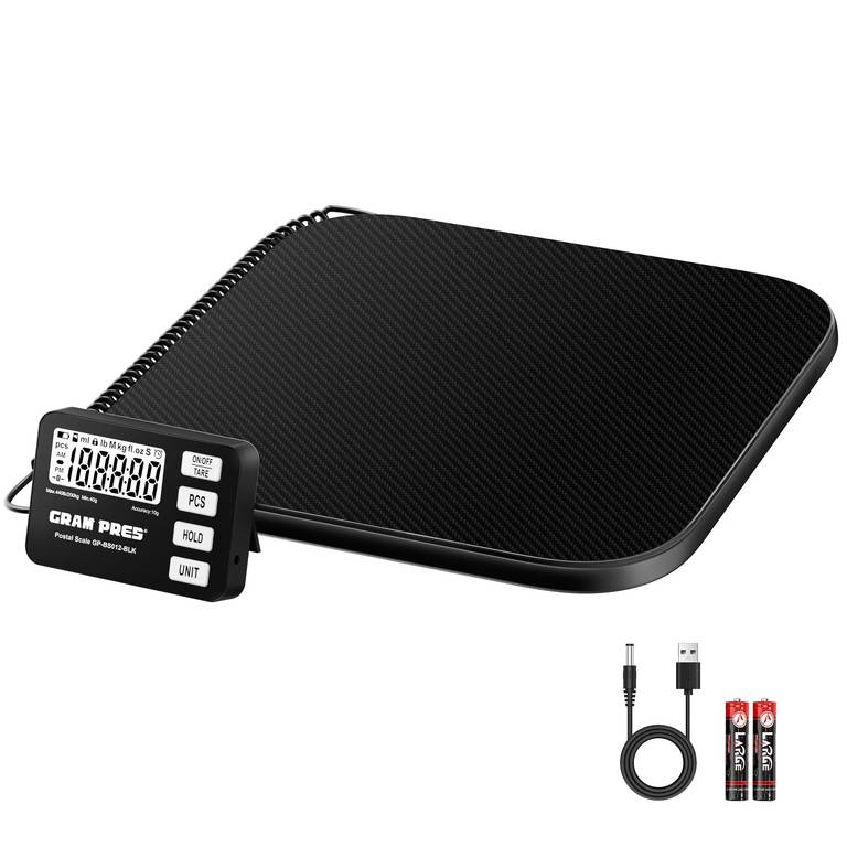 Báscula de envíos digital de 200 kg/10 g con pantalla LCD,funciones de retención/tara/piezas paquetes/equipaje,batería y cable USB incluidos
