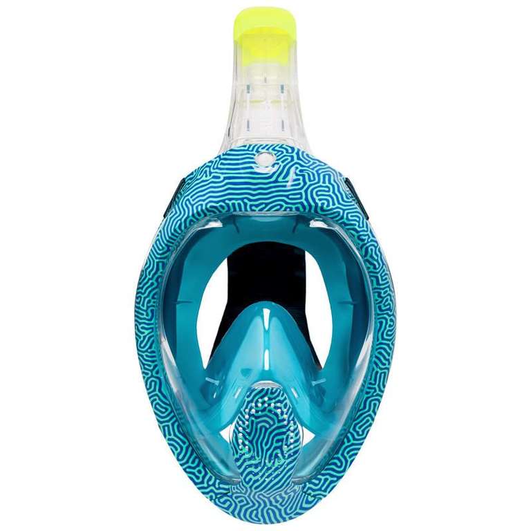 Kit Snorkel Máscara Easybreath 540FT Freetalk + Aletas Adulto Azul Coral