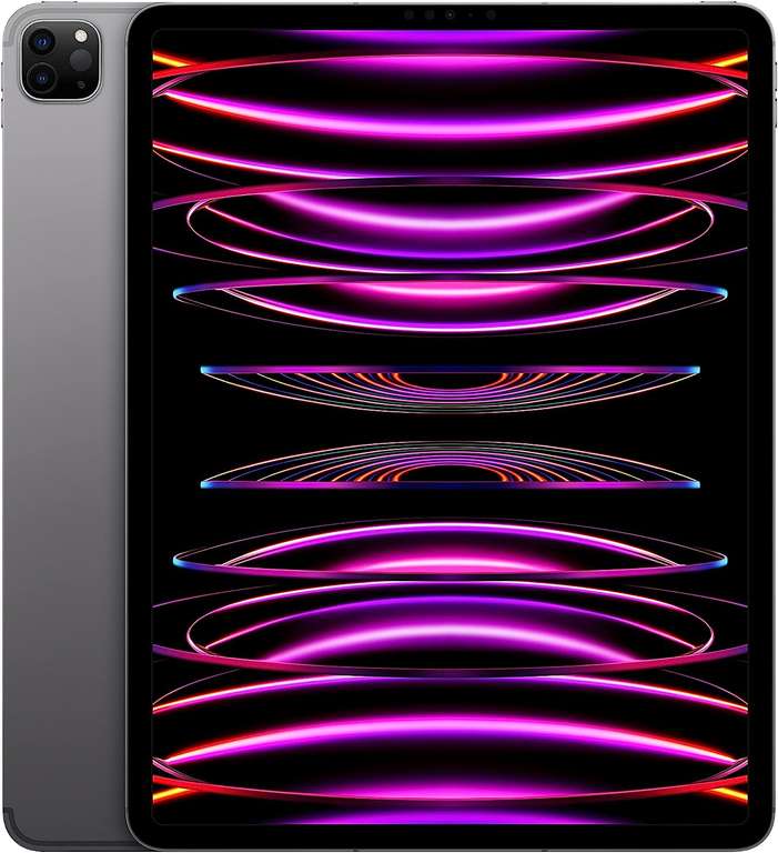 Apple 2022 iPad Pro de 12,9 Pulgadas (Wi-Fi + Cellular, 128 GB) - Gris Espacial (6.ª generación)