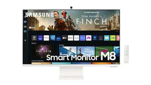 SAMSUNG Smart Monitor M8 32", UHD 4K ,Smart TV, AirPlay, Mirroring, Office 365, Altavoces Integrados, WiFi - Tb en color Rosa