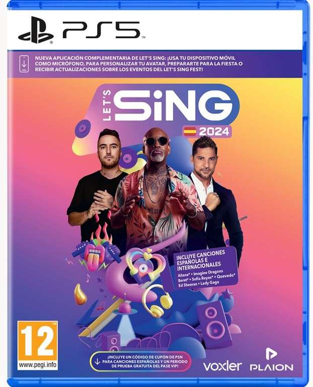 Lets Sing 2024 PS5, Ps4, Switch (Precio mínimo en Amazon)