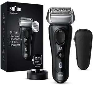 Braun Series 8 Afeitadora Eléctrica Hombre, Máquina de Afeitar Barba con Recortadora de Precisión, Tecnología Sónica, Cabezal de 40° y 3en1
