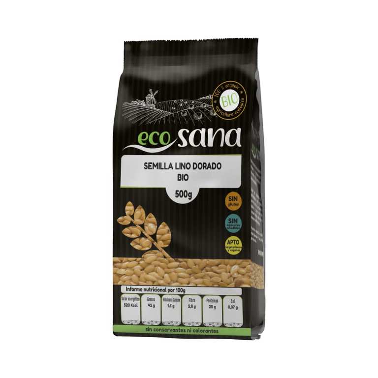 Imagen de Semilla de Lino Dorado BIO Ecosana