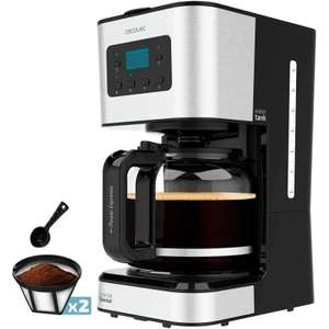 Cafetera express - Cecotec Power Espresso 20 Pecan, 20 bar, 1100 W, 1.25 l,  2 tazas, Vaporizador, Manómetro, Black - Desde la App » Chollometro