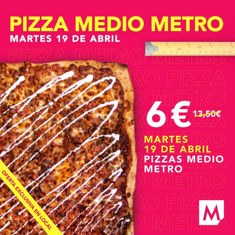 Pizza medio metro MARRUZELA