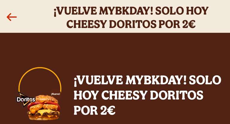 SOLO HOY - Cheesy Doritos por 4000 coronas y 2€