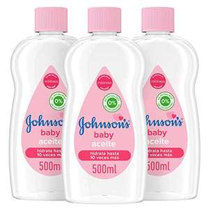 Johnson's Baby Aceite Regular, Deja la Piel Suave y Sana, Ideal para Pieles Delicadas, 3 x 500 ml (Total: 1500ml)