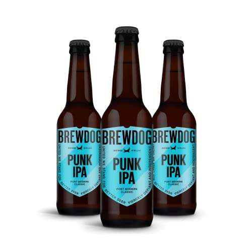 BrewDog Cerveza Punk IPA - Pack 12 Botellas de 33 cl - Aplicando cupón de 4,80€
