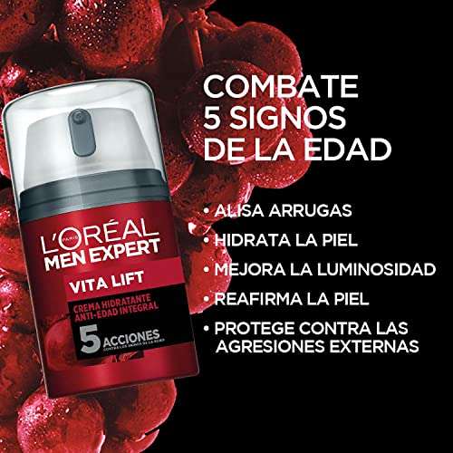 5,5€ Unidad / 3x2 L'OREAL Men Expert Crema Hidratante Antiedad Vita Lift 50 ml.