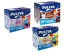 9 Pack Batidos PULEVA 90% de leche Sin Gluten pack 6 briks 200 ml (Fresa, Vainilla o Chocolate)