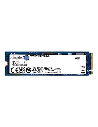 Disco duro Kingston NV2 NVMe PCIe 4.0 [4 TB], velocidades de 3.500/2.800 MB/s