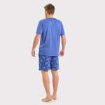 MUNICH UNDERWEAR Pijama m/corta hombre - azul oscuro. varias talla disponibles