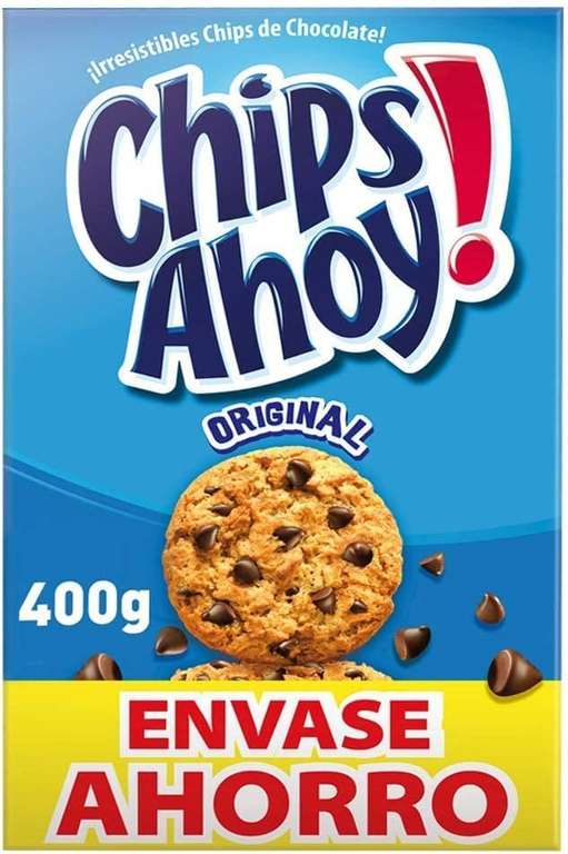 2x Chips Ahoy! Original Galletas Cookies Americanas con Pepitas de Chocolate Pack Ahorro 400g [3'36€/ud]
