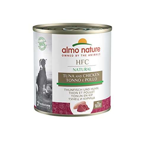 Comida Húmeda para Perros Almo Nature de Pollo y Atún (12 x 290 g).
