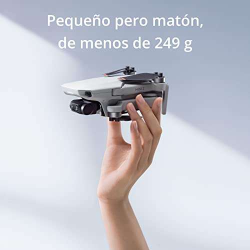 DJI Mini 2 Combo Ligero y Plegable Drone, 3 Ejes Gimbal con Cámara 4K, Foto 12 MP, 3 Baterías, Centro de Carga, OcuSync 2.0 HD